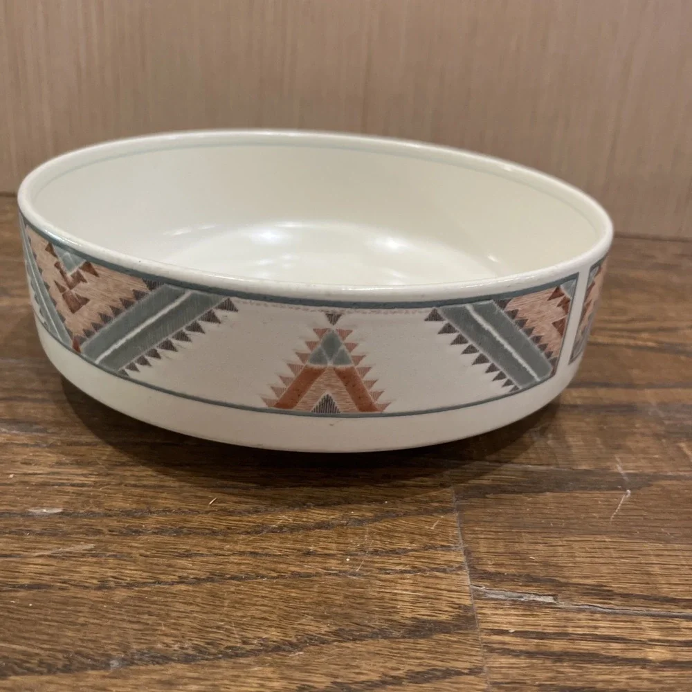 Vintage Mikasa Intaglio Santa Fe CAC24 Vegetable Bowl Serving Dish Southwestern